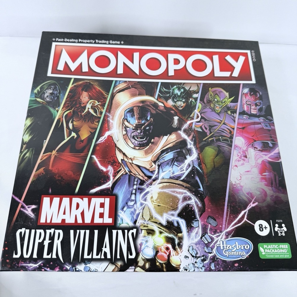 Marvel Super Villains Monopoly Board Game Hasbro NEW
